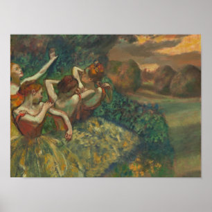 Poster Quatro Dançarinos de Degas