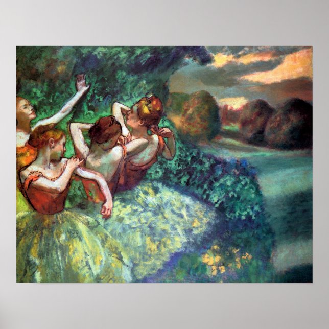 Poster Quatro Dançarinos de Degas (Frente)