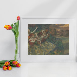 Poster Quatro dançarinos de Edgar Degas, Balé de Belas