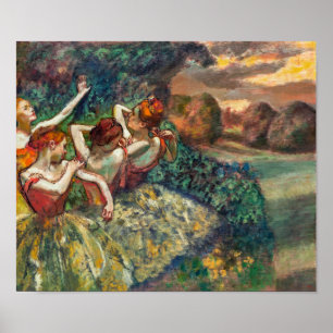 Poster Quatro Dançarinos Edgar Degas