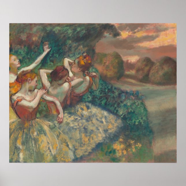 Poster Quatro Dançarinos - Edgar Degas Fine Art (Frente)