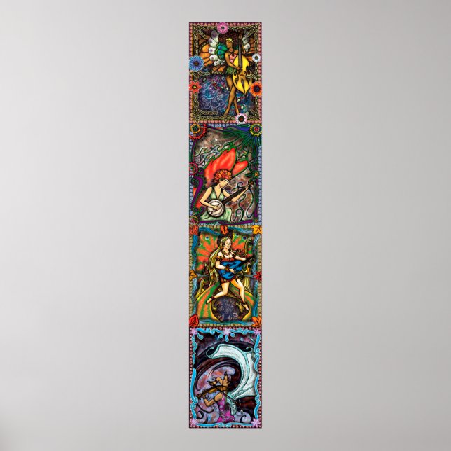 Póster Quatro estações - compósito vertical (Frente)