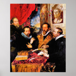 Póster Quatro filósofos por Paul Rubens