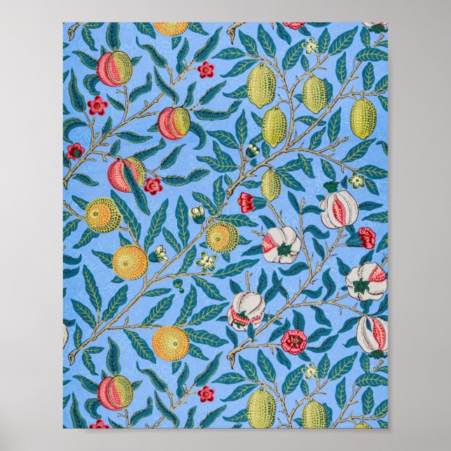 Poster Quatro Frutas, William Morris (Frente)