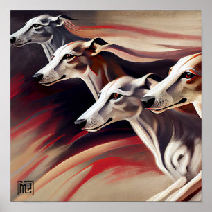 Poster Quatro galgos em execução