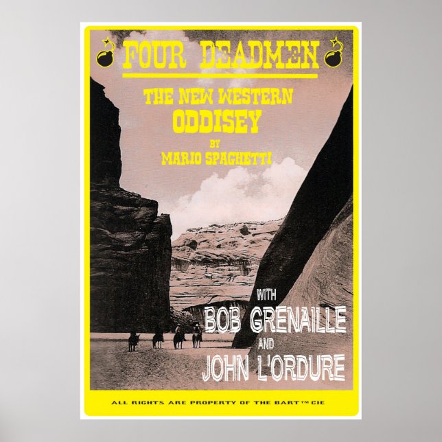 Póster Quatro Homens Mortos (Frente)