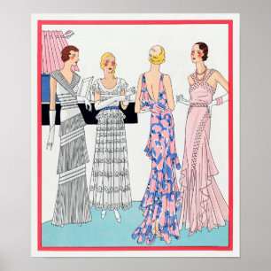 Poster Quatro mulheres por Dupouy-Magnin