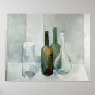 Póster Quatro Objetos de Vidro
