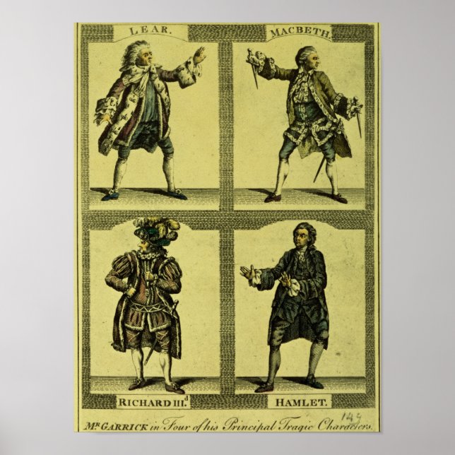 Póster Quatro papéis trágicos (Frente)