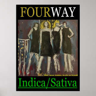 PÓSTER QUATRO VIAS INDICA SATIVA