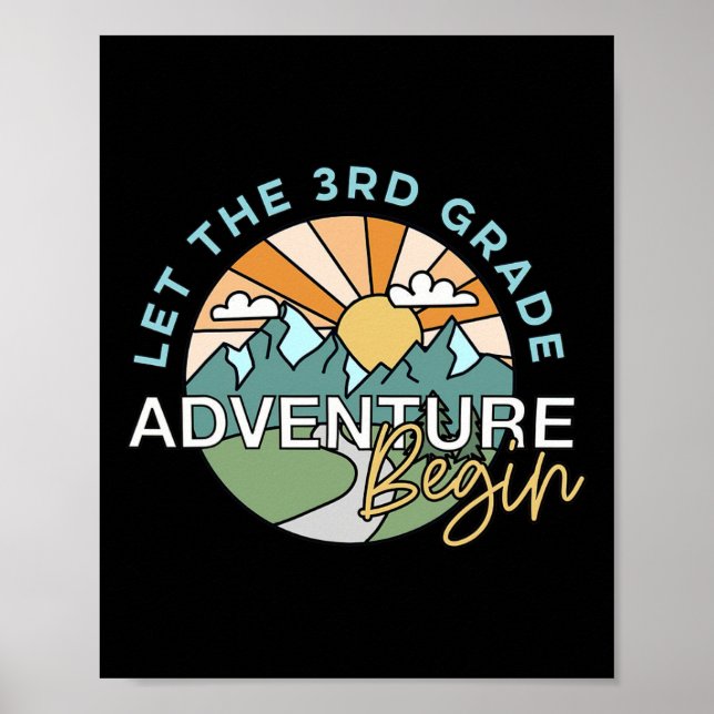 Poster Que A Aventura Do 3º Ano Comece O Professor De Vol (Frente)