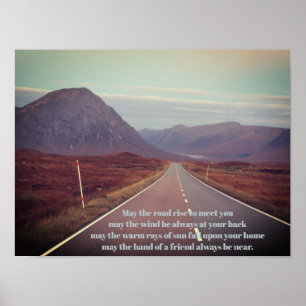 Poster Que a estrada se levante para conhecê-lo Glencoe S