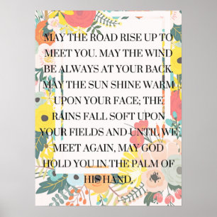 Poster Que a estrada suba para te conhecer