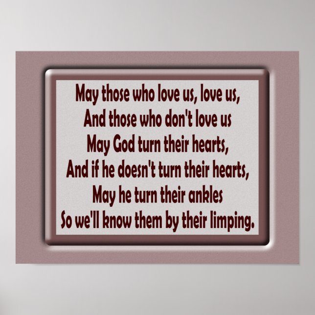 Poster Que aqueles que nos amam — Arte (Frente)