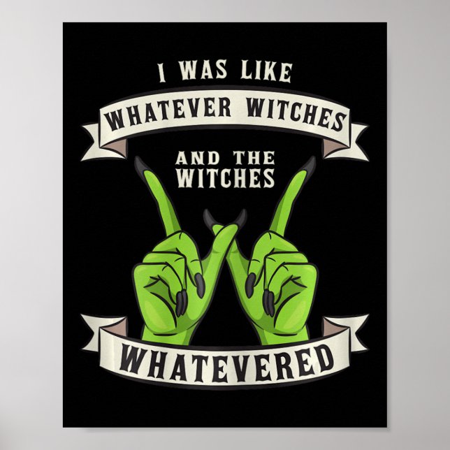 Poster Que Bruxas Bruxas Wiccan Figurume Hallowee (Frente)