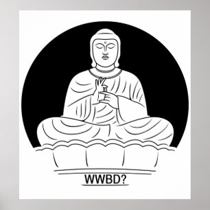Póster Que Buddha faria?