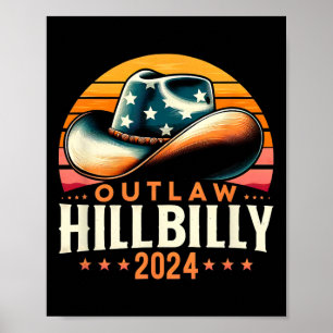 Poster Que Dia de Eleição Americano Vintage Fora da Lei H