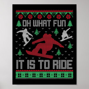 Poster Que Divertido É Andar De Noite No Natal