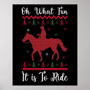 Poster Que Divertido É Viver O Natal Dos Cavalos