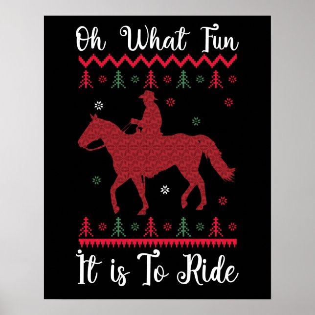 Poster Que Divertido É Viver O Natal Dos Cavalos (Frente)