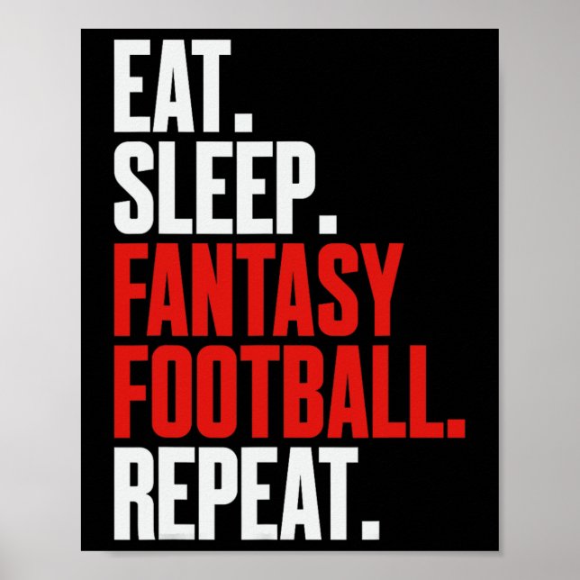 Poster Que Diz Que Dorme Fantasia O Futebol Repete (Frente)