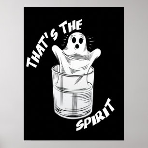 Poster Que Espírito - Espírito Dia de as Bruxas engraçado