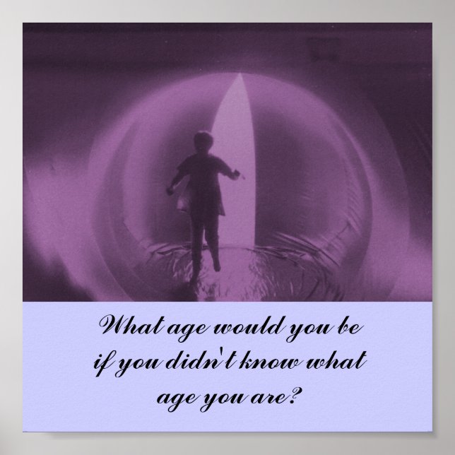 Póster Que idade você teria? -poster (Frente)
