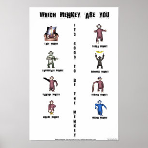 Póster Que Menkey é você?