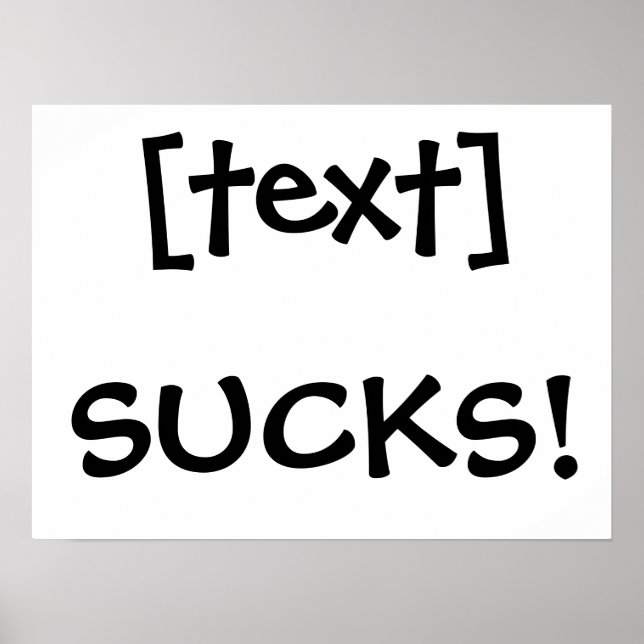 Poster ___Que merda! (Frente)