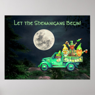 Poster Que os Shenanigans comecem a Lua Cheia dos Gnomos 
