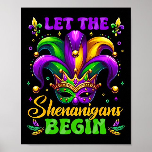 Poster Que Os Shenanigans Comecem A Mardi Gras 3 (Frente)