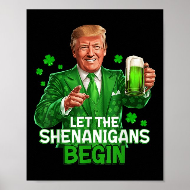 Poster Que Os Shenanigans Comecem Ruas Engraçadas. (Frente)