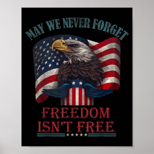 Poster Que possamos esquecer que a liberdade não é o dia  (Frente)