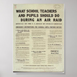 Póster "Que professores + Os alunos devem fazer em uma