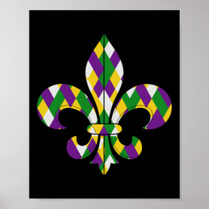 Poster Que Shenanigans Comecem A Mardi Gras Dotando Homen