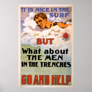 Póster Que sobre os homens nas trincheiras (canvas)