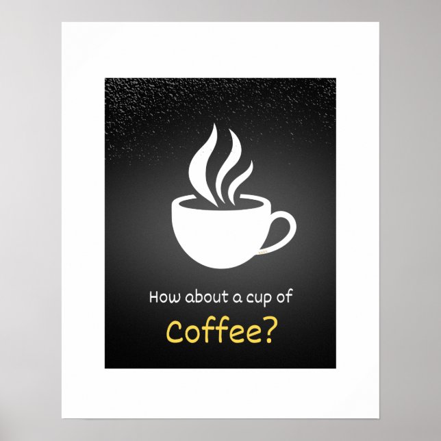 Poster Que tal uma xícara de café? (Frente)