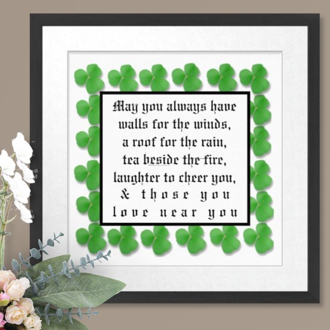 Póster Que tenhas sempre paredes para os ventos. (Criador carregado)