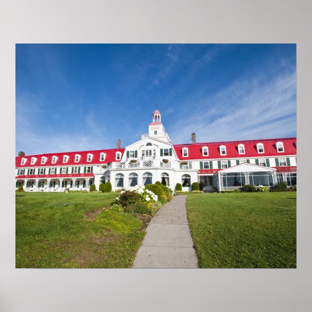 Póster Quebec, Canadá. Hotel Histórico Tadoussac, (Frente)