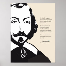 Poster Québec Samuel de Champlain 1608 Nouvelle-França