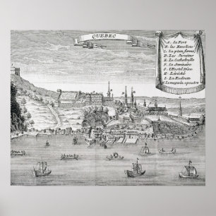 Póster Quebeque, após o La Potherie