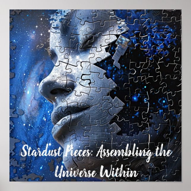 Poster Quebra-cabeça de Reflexões Estelares (Frente)