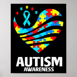 Poster Quebra-cabeça de Sensibilização do Autismo Mundial