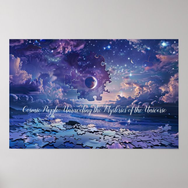Poster Quebra-cabeça do Horizonte Celestial (Frente)