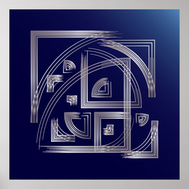 Poster Quebra-cabeça Fibonacci (Frente)