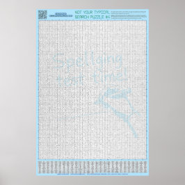 Poster QUEBRA-CABEÇA nº 4: Erro ortográfico - Padrão