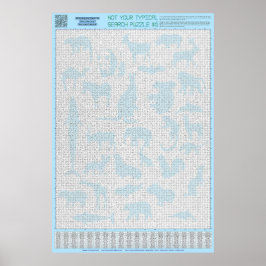 Poster QUEBRA-CABEÇA nº 6: Grupos de animais - Diabólico