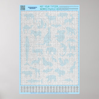 Poster QUEBRA-CABEÇA nº 6: Grupos de animais - Padrão