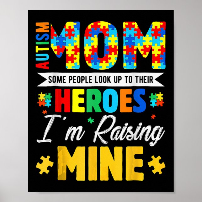 Poster Quebra-cabeça Piece Autismo Mãe Algumas Pessoas Pr (Frente)