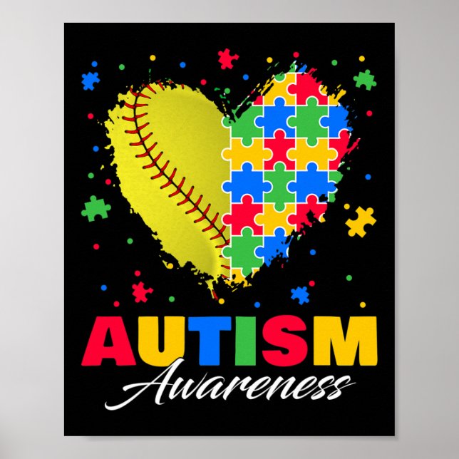 Poster Quebra-cabeça Softbyll Ll Autismo do coração Autis (Frente)